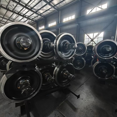 ชุดล้อรถไฟฟ้า 840 มม สําหรับรถคัน 22.9T/25T ชุดล้อรถคันบรรทุกแกน