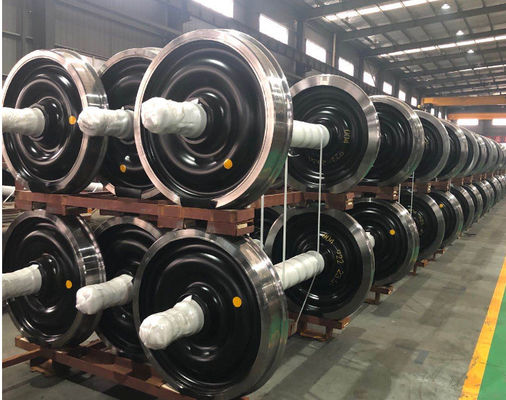 ชุดล้อทางรถไฟฟ้า BA004 ชุดล้อ ((22.5t) การรับรอง TSI