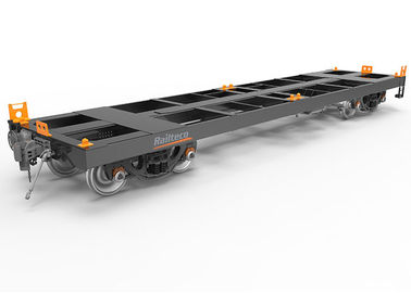 รถไฟฟ้าคอนเทนเนอร์ รถกระบะเรียบ 120 kw/h มาตรฐานความเร็วการทํางานสูงสุด