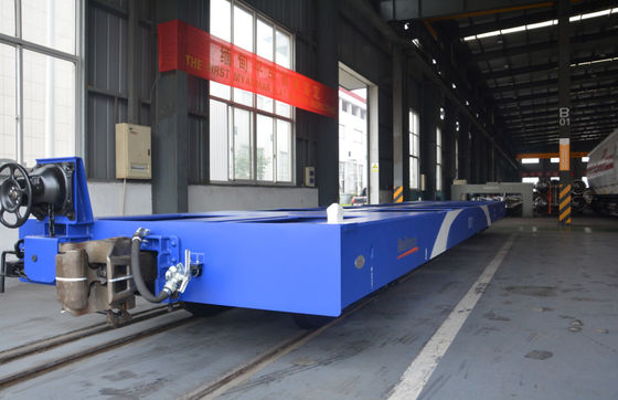 สาเหตุทั่วไป รถไฟฟ้า Flat Rail รถไฟฟ้า 1000mm Gauge 20GP / 40GP คอนเทนเนอร์ รถไฟฟ้า Flat Wagon รถไฟฟ้า
