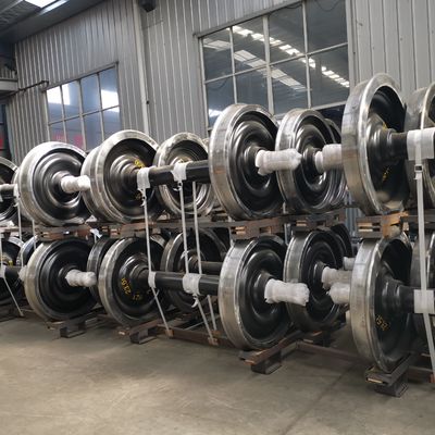 สแตนเลสโกหก BA004 920mm รถไฟล้อชุดสําหรับ Y25 โบกี้